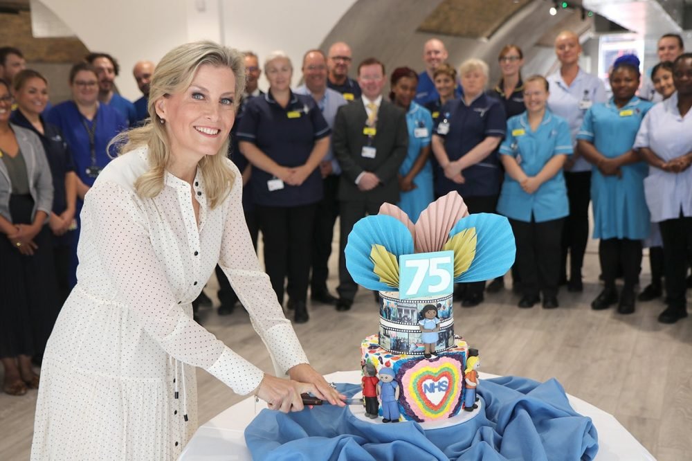 Sophie marked the 75th anniversary of the NHS at King's College. (King's College).