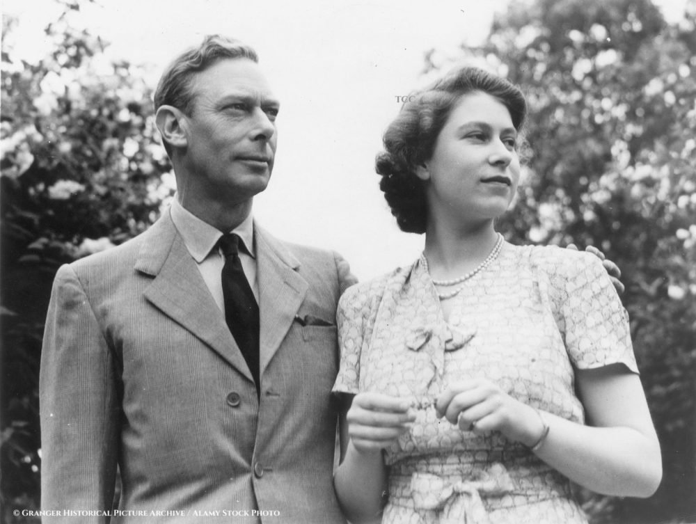 George VI and Princess Elizabeth
