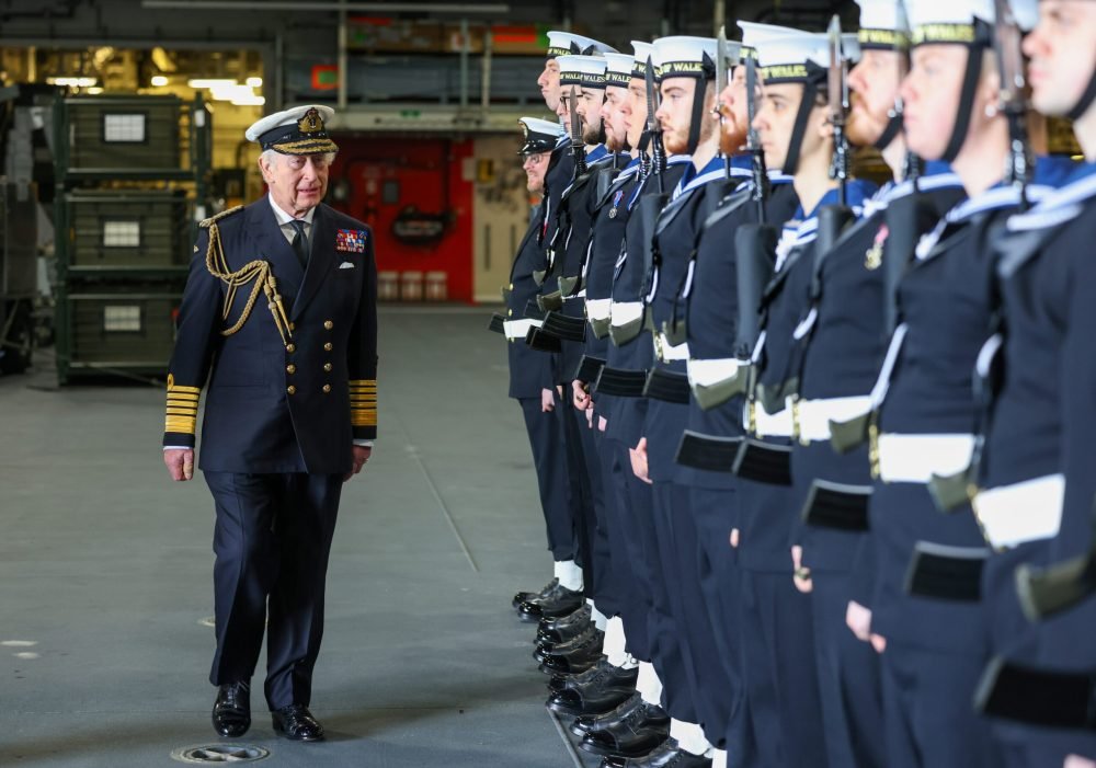 His Majesty The King visited aircraft carrier HMS Prince of Wales as the Royal Navy finalises preparations for a major global deployment to the Indo-Pacific this spring.

King Charles flew to the flagship in the Channel during the closing stages of her intensive training before she sets sail across the world to Japan on a mission that will deepen the UKs defence partnerships and promote security and stability.

Its the first time in nearly 40 years that a reigning monarch has visited a Royal Navy warship at sea, underlining the importance and scale of the deployment the Portsmouth-based carrier will lead in just a few weeks time.