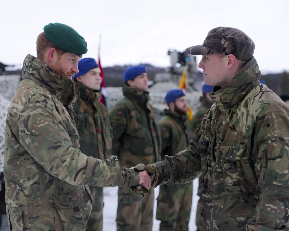 The Duke of Sussex, visited Commando Helicopter Force in Norway today. (MOD)