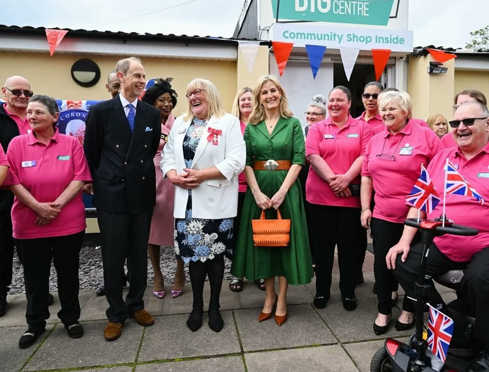The Duke and Duchess were on hand for the celebrations as Karen Trainer was given her MBE. (Royal Family).