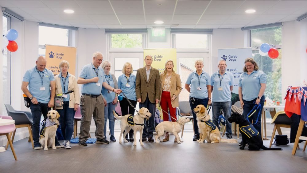 The Duke and Duchess of Edinburgh visited Guide Dogs in Reading as part of the Big Help Out. (Guide Dogs).