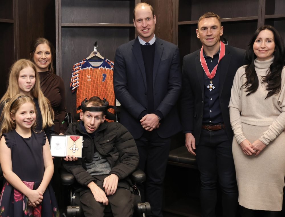 Prince William personally awarded Rob Burrow and Kevin Sinfield their CBEs in Leeds (Kensington Palace)