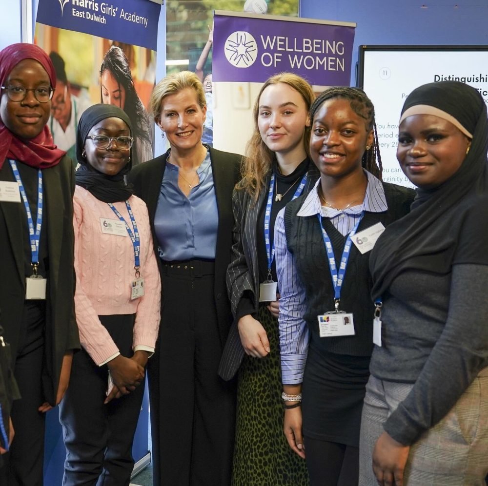 Sophie alongside some of the students who took part in the workshop. (Royal Family).