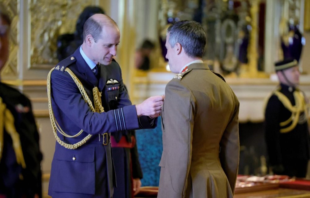 William awarded a range of honours at Windsor Castle. (Kensington Palace).