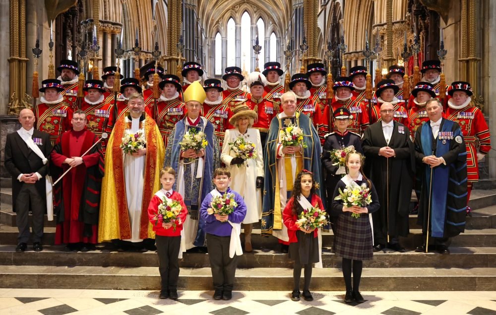 Queen Camilla attended the Royal Maundy Service. (Royal Family/Twitter).