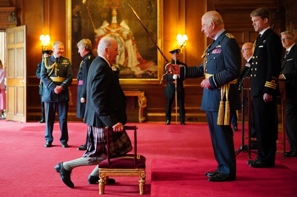 An investiture took place at the Palace. (Royal Family).