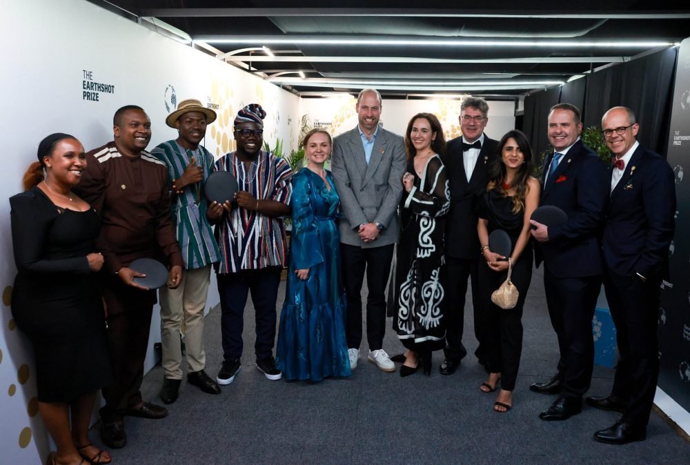 Prince William with this year's Earthshot Prize Winners. (Kensington Palace).