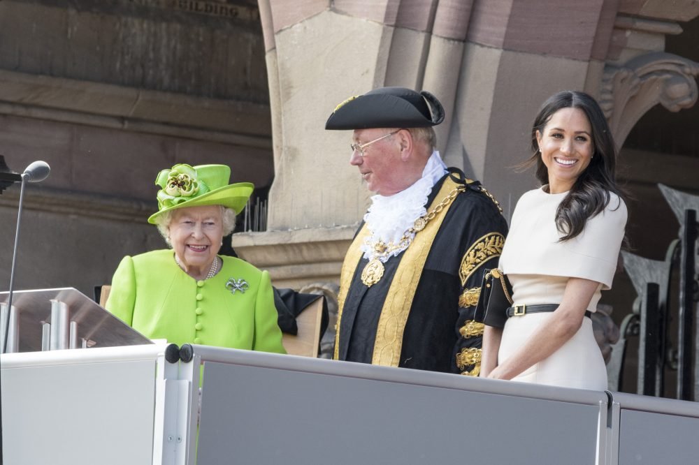 The Queen has agreed to allow The Duke and Duchess of Sussex to set up their own household. They are pictured on the Town Hall balcony during their visit to Chester (Benjamin Wareing)