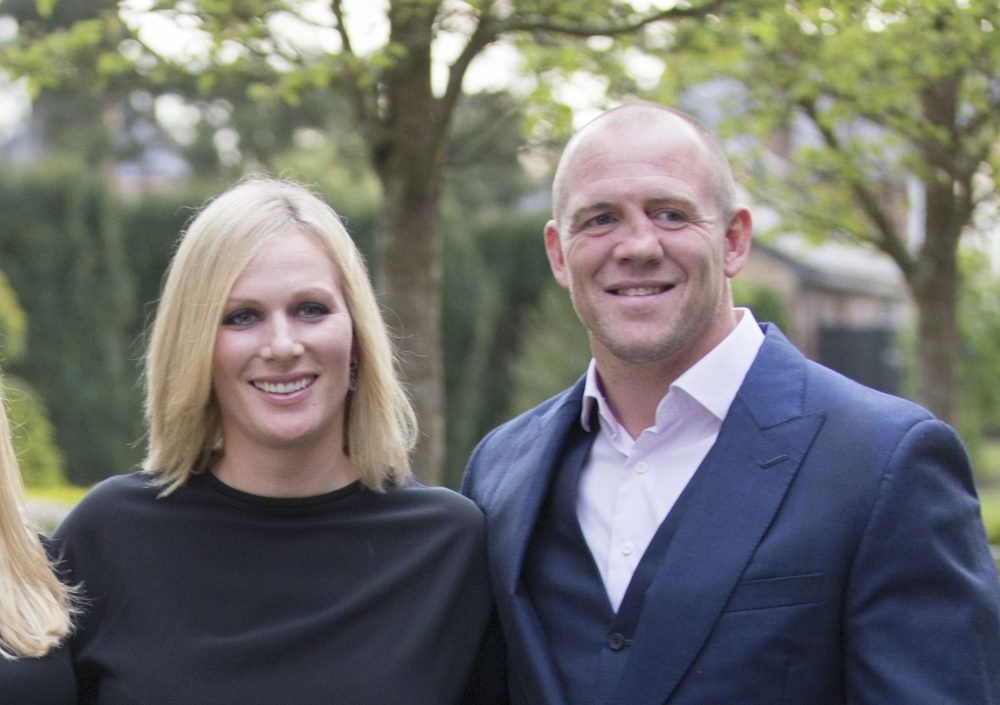 Zara and her husband Tindall (Phillips) and Mike Tindall..Picture by i-Images