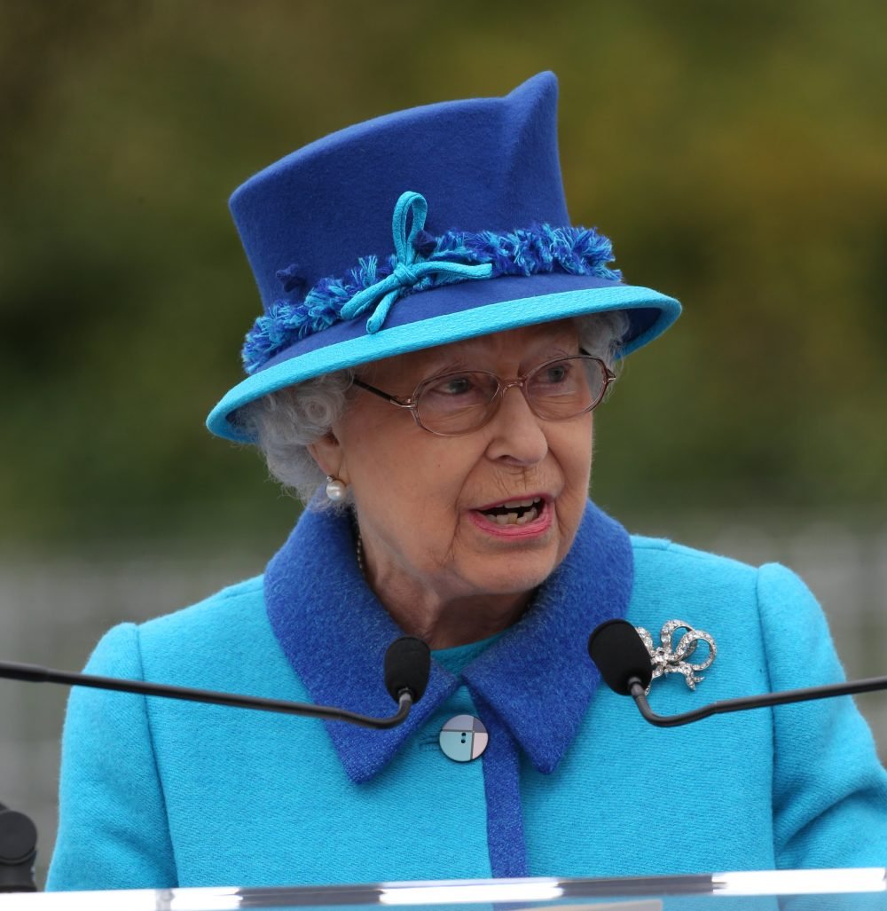 Image licensed to i-Images Picture Agency. 09/09/2015. Tweedbank, United Kingdom.  The Queen  at Tweedbank in Scotland, United Kingdom  as she opens the new Scottish Borders Railway on the day she becomes the longest reigning British monarch in history. Picture by Stephen Lock / i-Images