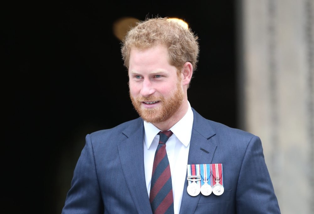 Prince Harry  leaving a service at St.Paul's Cathedral in London to mark the 75th anniversary of Bomb Disposal . Picture by Stephen Lock / i-Images