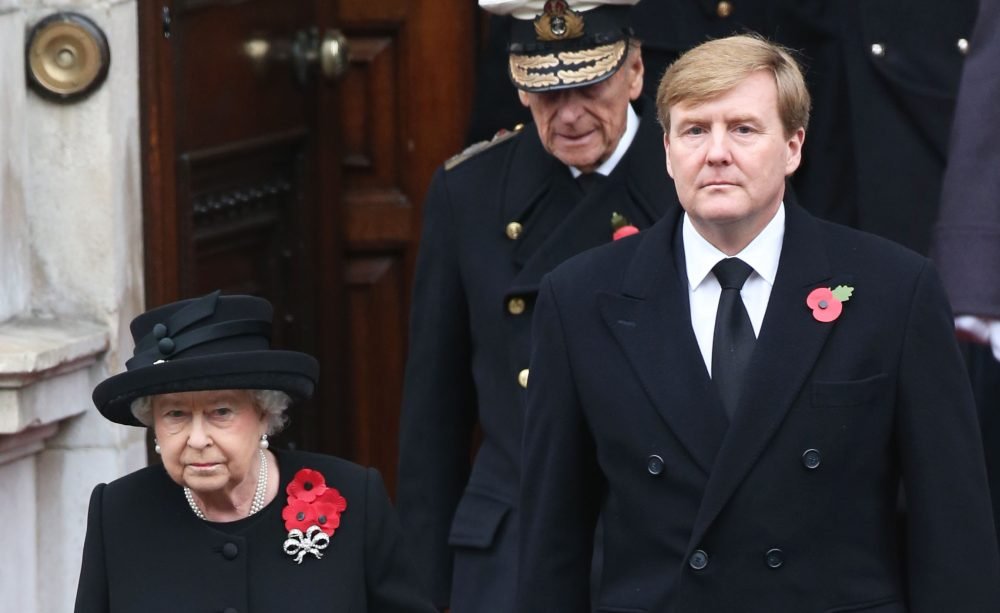 Remembrance Sunday service at The Cenotaph The Queen and King Willem Alexander arrive at the Remembrance Sunday service at The Cenotaph. Picture by Stephen Lock / i-Images