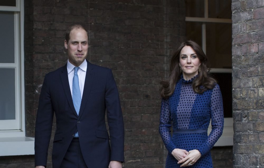 The Duke and Duchess of Cambridge at a reception at Kensington Palace in London  ahead of their tour to India and Bhutan. Picture by NPA Rota  / i-Images