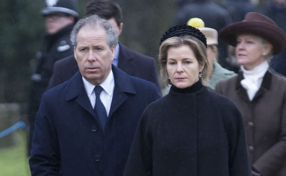 David, Viscount Linley attended churh with his wife Serena and The Queen, near Sandringham, days after his father Lord Snowdon died. Picture by Stephen Lock / i-Images
