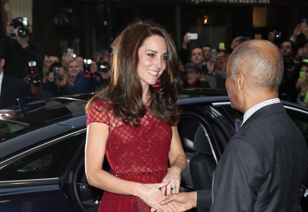 The Duchess of Cambridge at Theatre Royal Drury Lane Catherine, Duchess of Cambridge, is attributed with pumping £152 million into the fashion industry. (Stephen Lock / i-Images)