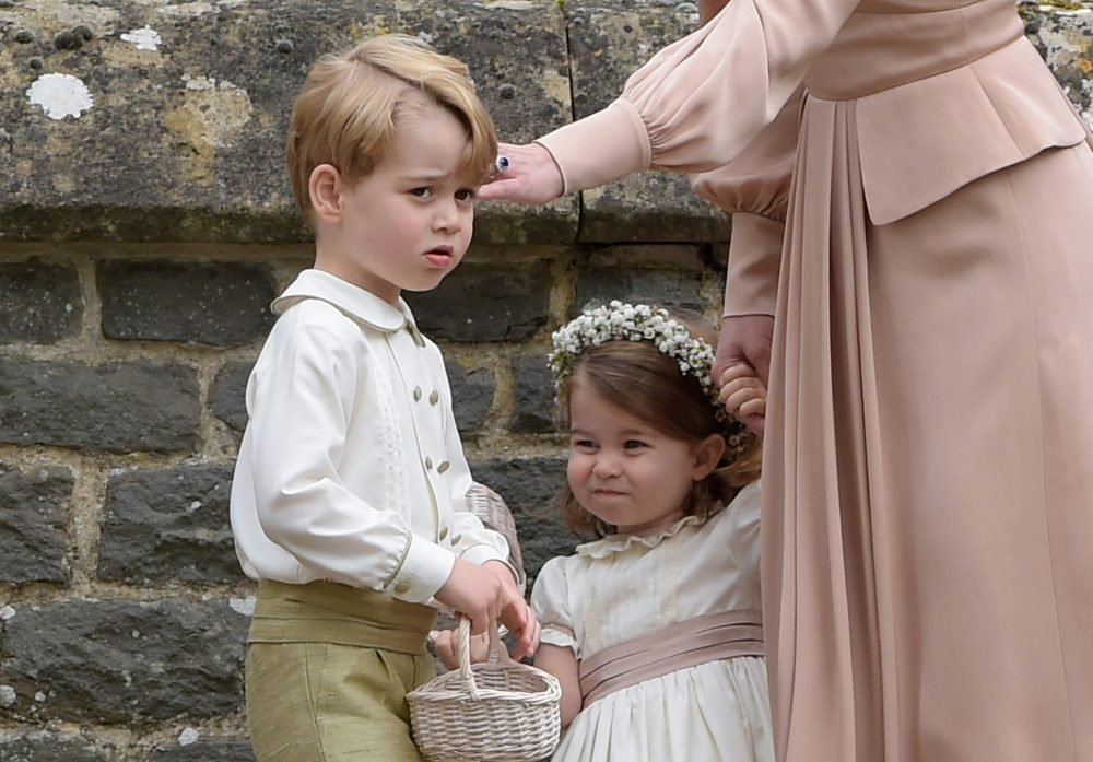 What will Princess Charlotte and Prince George be wearing to the royal wedding? Here they are pictured at Pippa and James Mathews' wedding. i-Images / Pool
