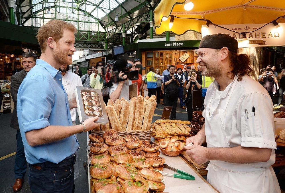 Prince Harry speaks to Bryony Gordon about mental health again. Pictured at Borough Market in 2017. Picture by  i-Images / Pool