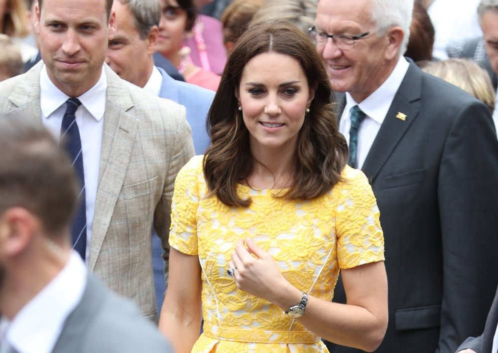 Image licensed to i-Images Picture Agency. 20/07/2017. Heidelberg, Germany. The Duke and Duchess of Cambridge at a traditional German market in Heidelberg, Germany, on day four of their Royal Tour. Picture by Stephen Lock / i-Images