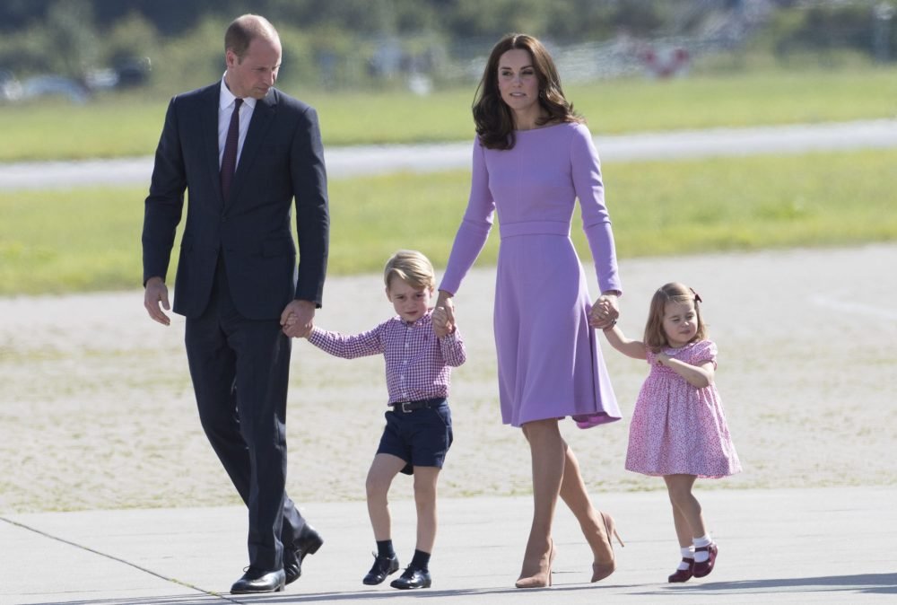 Royal Tour of Poland and Germany-Day five William and Kate, with Prince George and Princess Charlotte visited Germany in 2017. (Picture: Stephen Lock / i-Images)