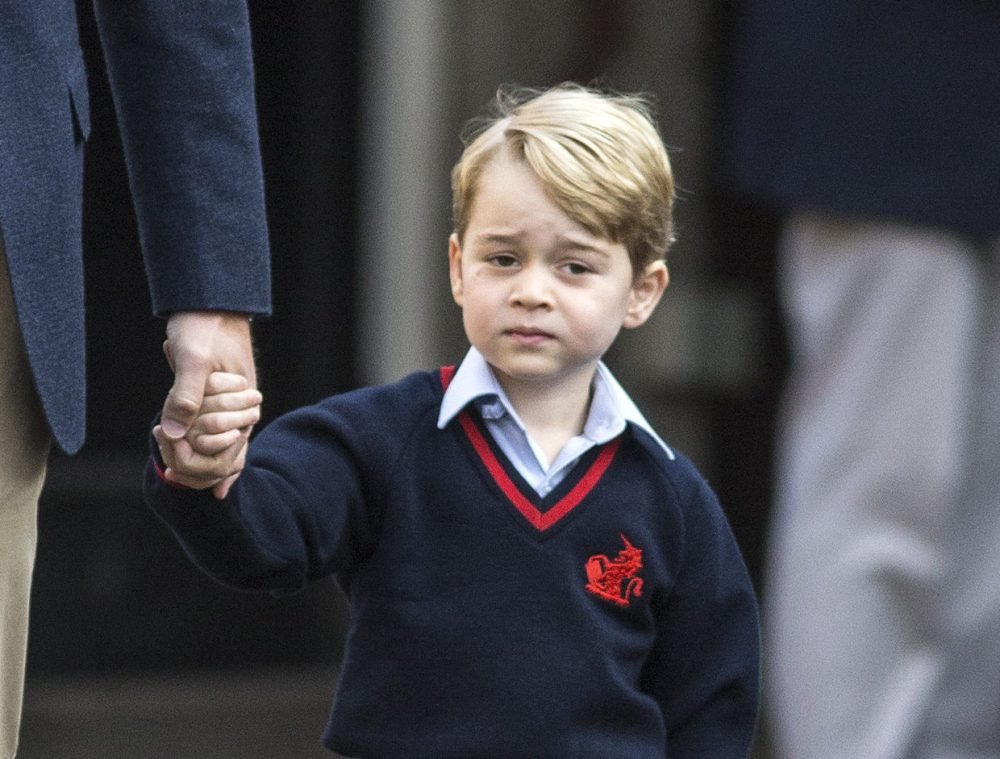 Prince George only began school last week, but a woman tried to enter the premises. she has been arrested. Picture by ROTA / i-Images