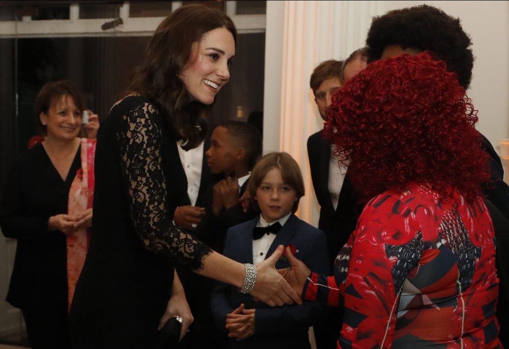 The Duchess of Cambridge speaks to guests as she attends the 2017 Gala Dinner for The Anna Freud National Centre for Children and Families (AFNCCF), held at Kensington Palace. Picture by i-Images / Pool