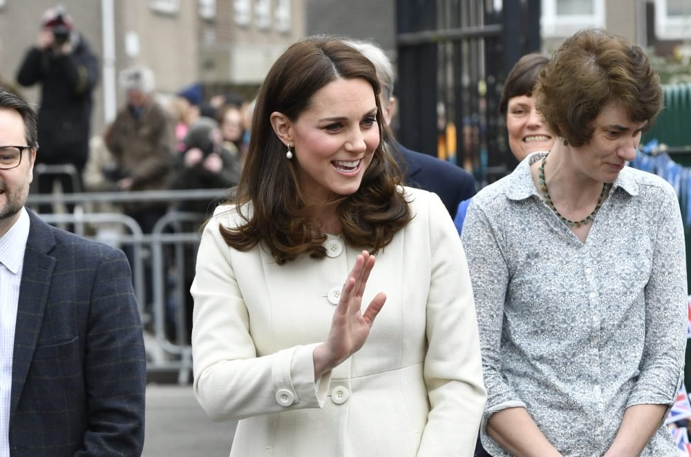 The Duchess of Cambridge during a visit to Pegasus Primary School in Oxford, where she learned about the work of the charity Family Links.  Picture by ROTA / i-Images