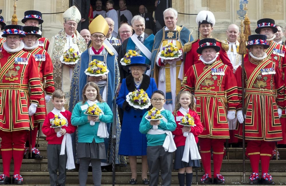 The Queen at Royal Maundy Service The Queen Elizabeth II at the Royal Maundy Service at St George's Chapel, Windsor, in 2018. Picture by ROTA / i-Images