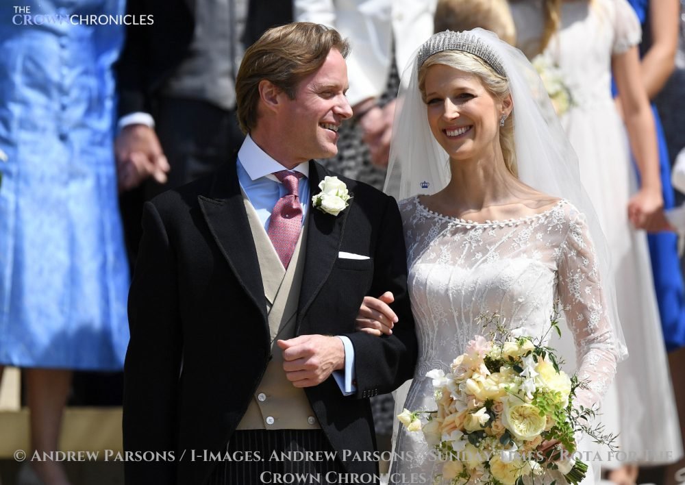 the happy couple, lady gabriella and tom kingston (andrew parsons, i-images)