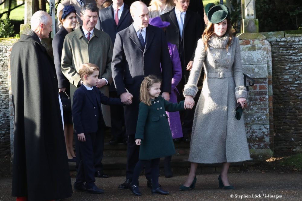 The Duke and Duchess of Cambridge took Prince George and Princess Charlotte to church on Christmas Day at Sandringham in 2019
