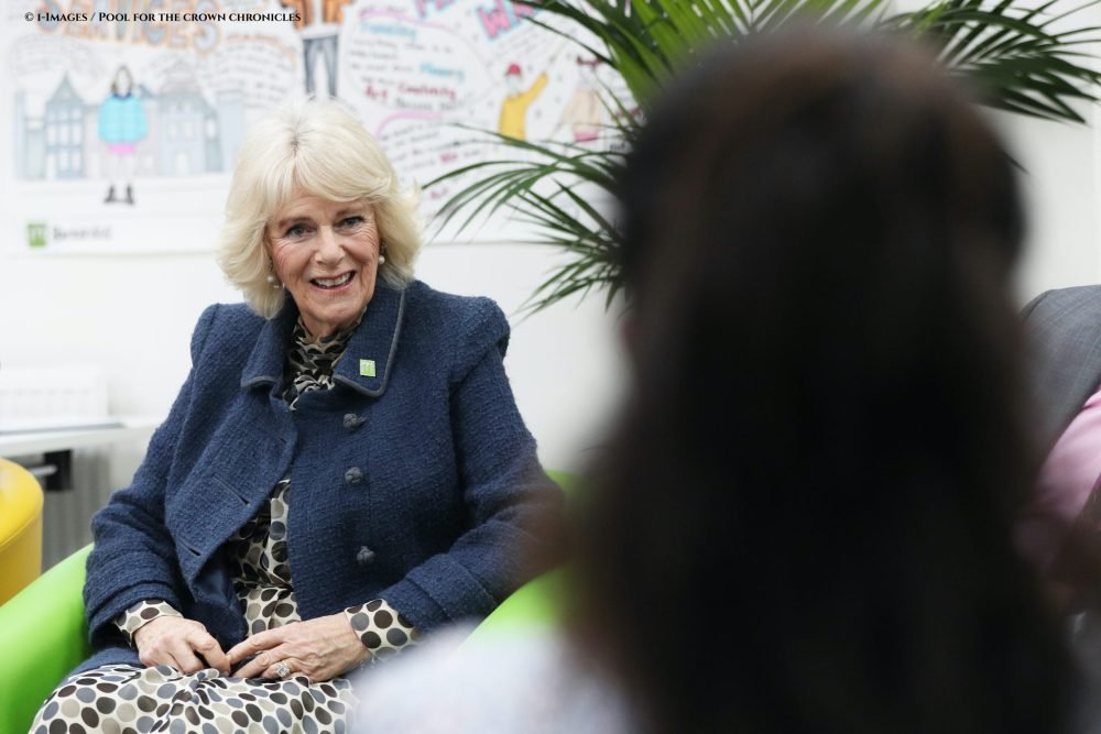 Camilla, The Duchess of Cornwall during a visit to the Barnardo's Child and Sexual Abuse and Exploitation Services in London.
