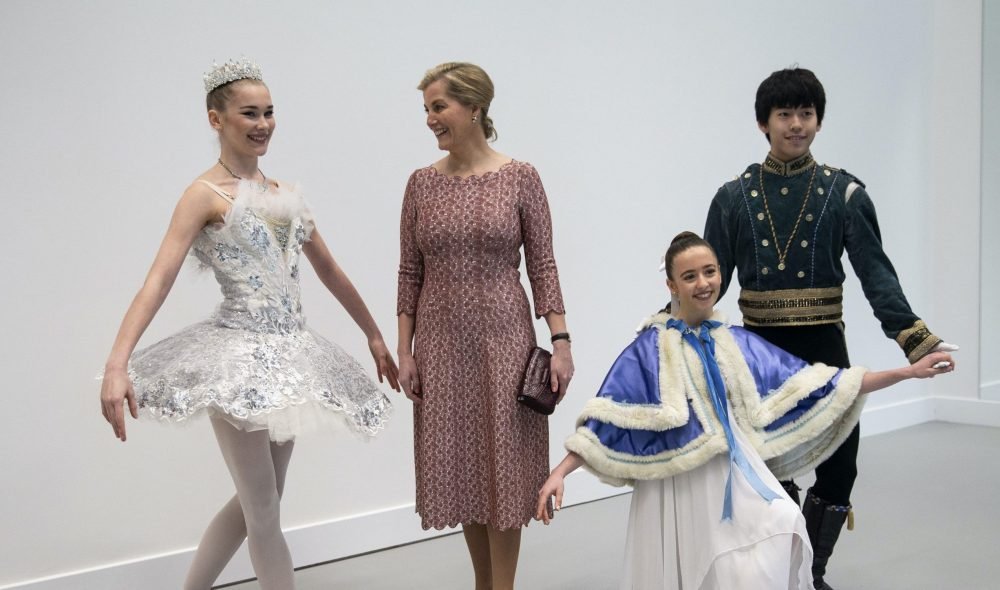 Image ©Licensed to i-Images Picture Agency. 27/02/2020. London, United Kingdom. Countess of Wessex as Patron, Central School of Ballet, opens The Countess of Wessex Studios. Picture by i-Images