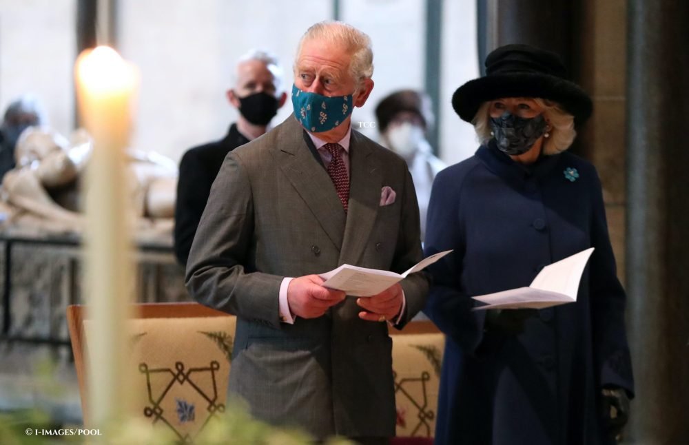 Prince of Wales and Duchess of Cornwall at Salisbury Cathedral Prince Charles and Camilla, The Duchess of Cornwall, at a service to celebrate the 800th anniversary of Salisbury Cathedral