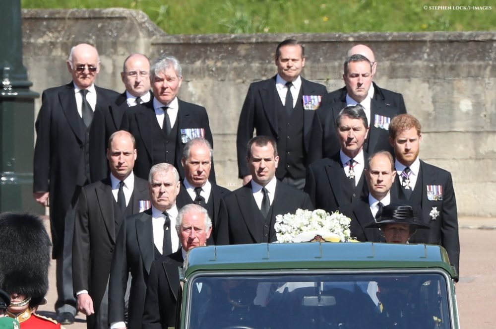 Members of Prince Philip's staff have been given Demise Honours by The Queen for their service to Prince Philip; six of his household, comprised of his PPO, private secretary, two pages and two valets walked at the rear of the procession of the Duke's funeral.