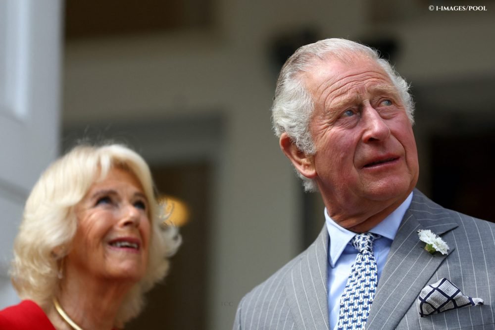Image Licensed to i-Images Picture Agency. 12/05/2022. London, United Kingdom. Prince Charles and Camilla during a visit to Canada House in London. Picture by i-Images / Pool