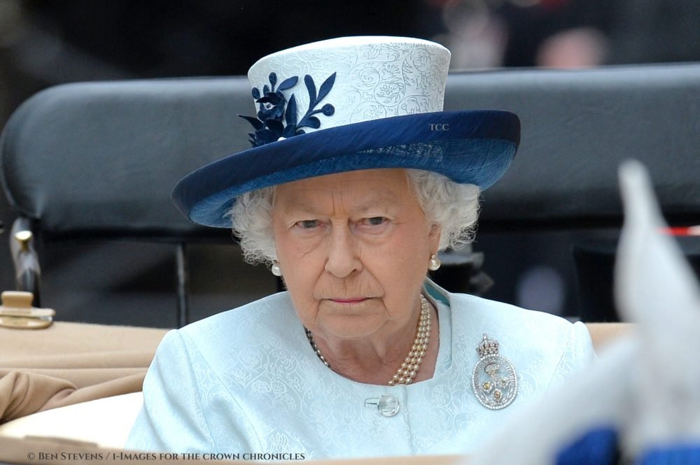 Image ©Licensed to i-Images Picture Agency. 14/06/2014. 

Pictured is The Queen in a horse drawn carriage at Horse Guards Parade during the Trooping of the Colour.

Trooping The Colour, Her Majesty The Queens Birthday Parade at Horse Guards Parade, London, UK.

Saturday 14th of June 2014.
Picture by Ben Stevens / i-Images