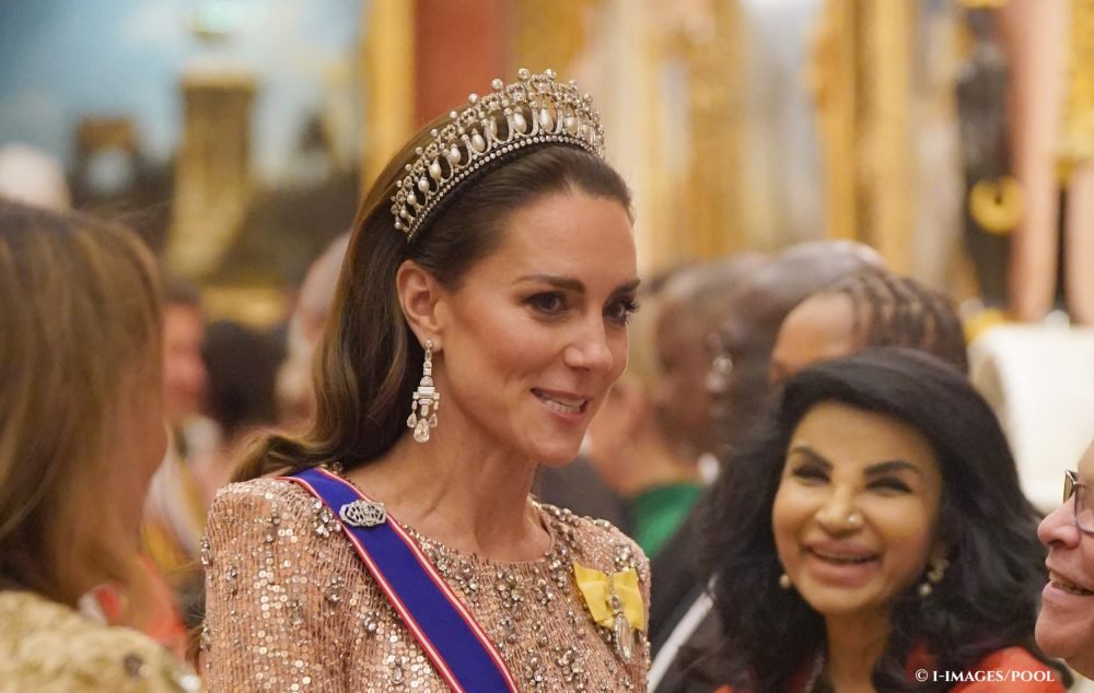 Image Licensed to i-Images Picture Agency. 05/12/2023. London, United Kingdom. Kate Middleton, the Princess of Wales, at the annual   Diplomatic Reception at Buckingham Palace  London. Picture by  i-Images / Pool