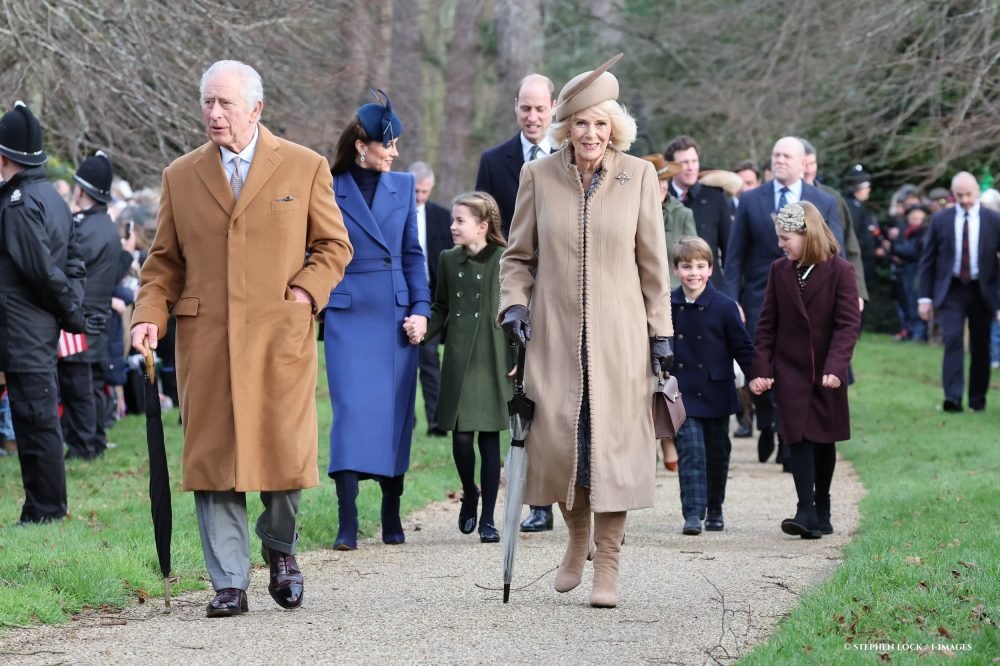 The King and Queen lead Royals at the Christmas Day church service in Sandringham