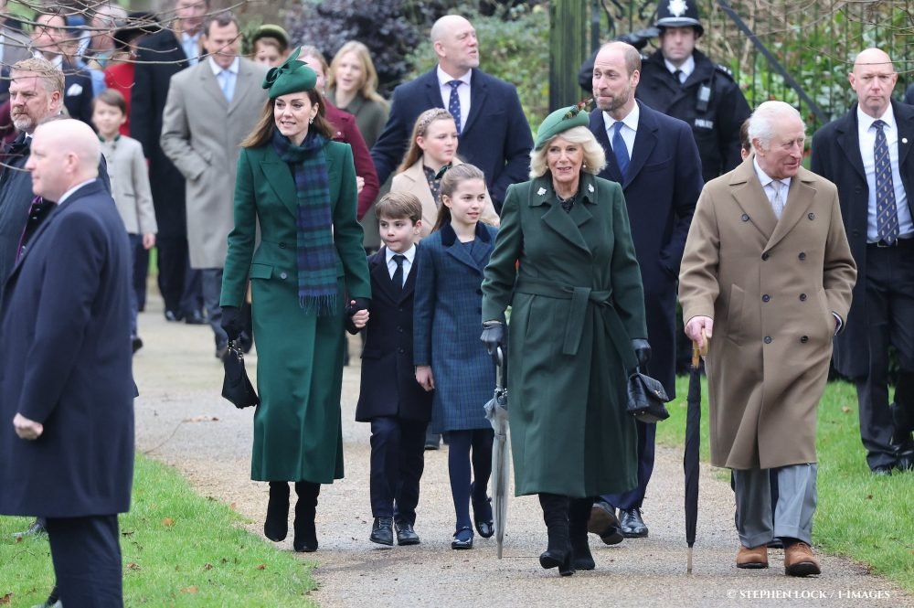 Royals attend  the Christmas Day church service at Sandringham