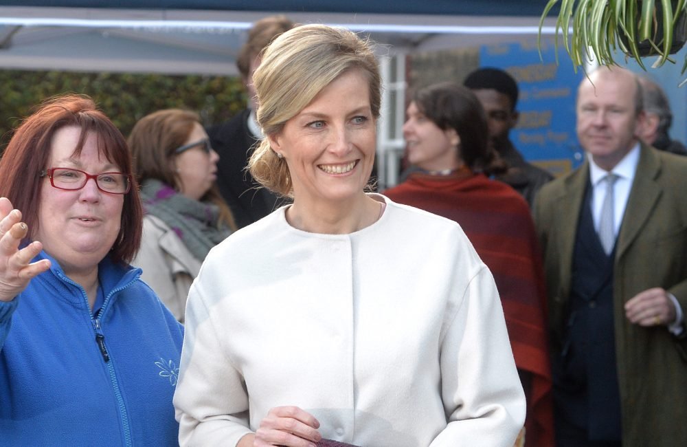 Sophie, Countess of wessex visited prisoners at hmp downview who are learning skills during their sentences. Picture by Ben Stevens / i-Images