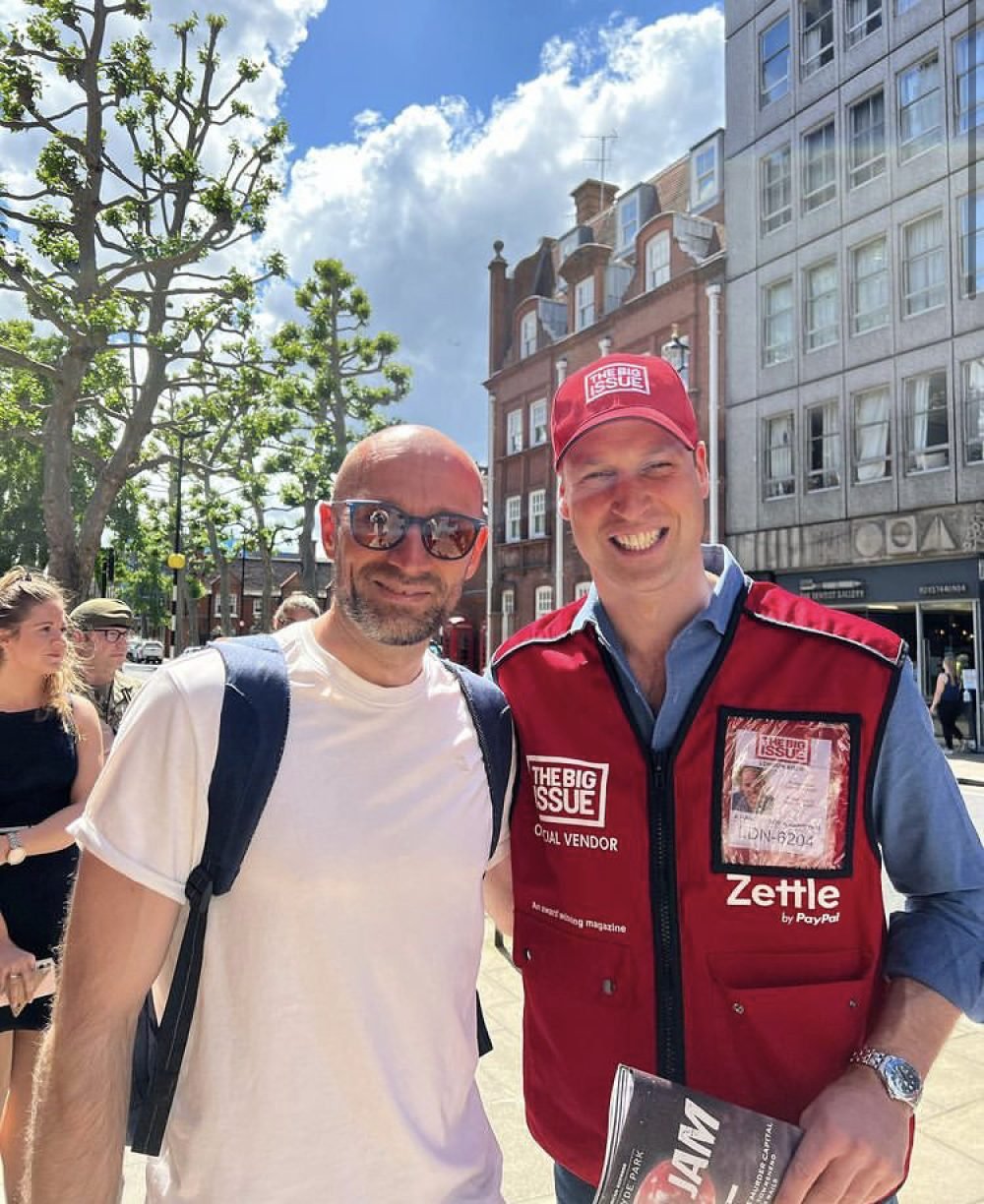 Prince William  has recently been praised for his genourosity after he was seen selling copies of The Big Issue on the streets of London. (@zuikauskas/Instagram)