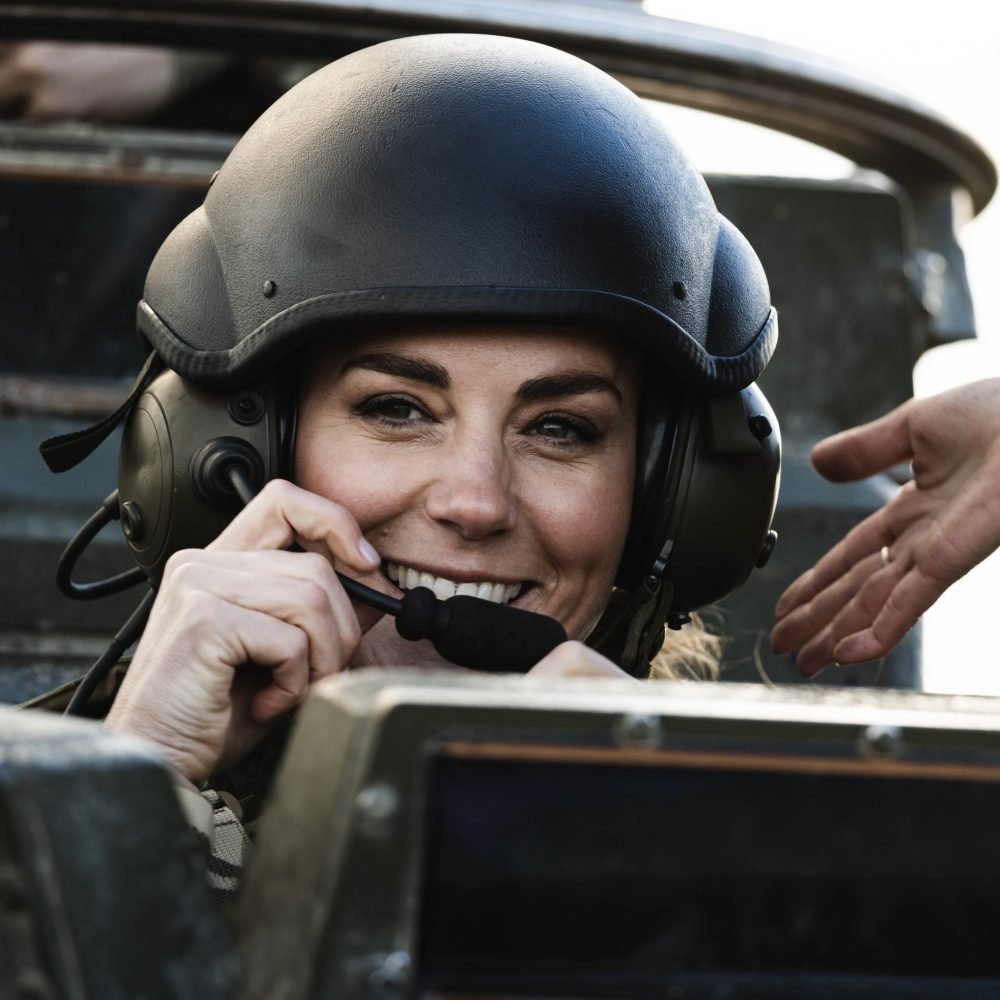 The Duchess of Cambridge got involved during training exercises last November. (Kensington Palace)