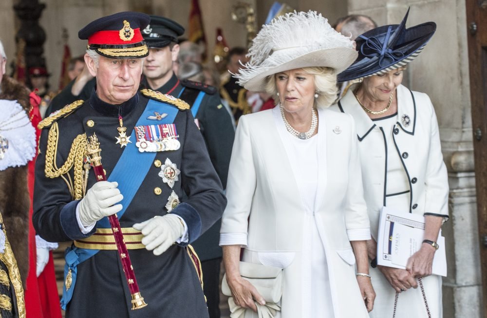 His Royal Highness The Prince of Wales and Her Royal Highness the Duchess of Cornwall, leave St Pauls Cathedral following a service of commemoration to mark the 200th Anniversary of the Battle of Waterloo. 


Soldiers from across the Army, including many from the Household Division, were joined by His Royal Highness The Prince of Wales at a service of commemoration at St Pauls Cathedral to mark the 200th Anniversary of the Battle of Waterloo. The Prince was accompanied by Her Royal Highness The Duchess of Cornwall, His Royal Highness The Earl of Wessex, The Duke and Duchess of Gloucester, The Duke of Wellington and the Lord Mayor of London.  After the service there was a reception for those attending the service at the Guildhall.
Inside the cathedral the Colours, Standards and Guidons of the regiments whose forebears fought at Waterloo formed a colourful backdrop to the service, each one held by a soldier from the regiment in No1 ceremonial dress.  Lining the steps to the Great West Door were soldiers from those regiments who were present at Waterloo but do not, for various historic reasons, have their own Colours.  At the bottom of the steps were placed two guns from the Kings Troop Royal Horse Artillery, which take the place of Colours for artillery regiments.

Photographer: Sergeant Rupert Frere RLC