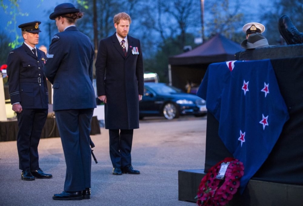 Prince Harry attended a poignant ANZAC Day service at Hyde Park Corner. (MOD/Sergeant Rupert Frere  RLC)