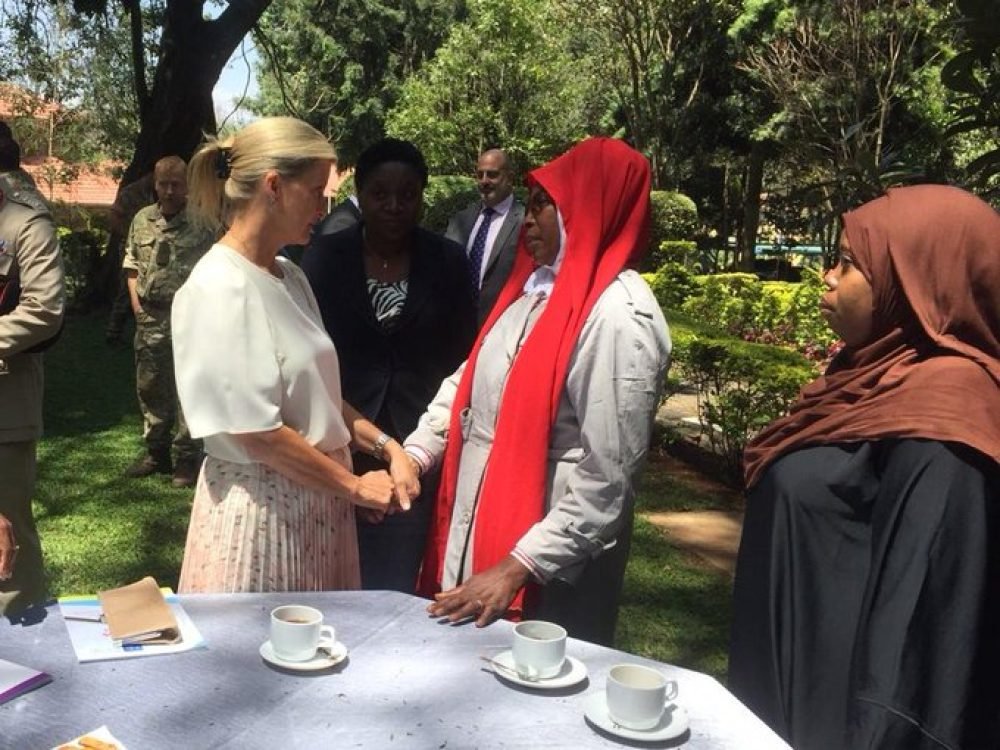 Countess of Wessex meets gender based violence survivors. (Photo courtesy of The Royal Family)