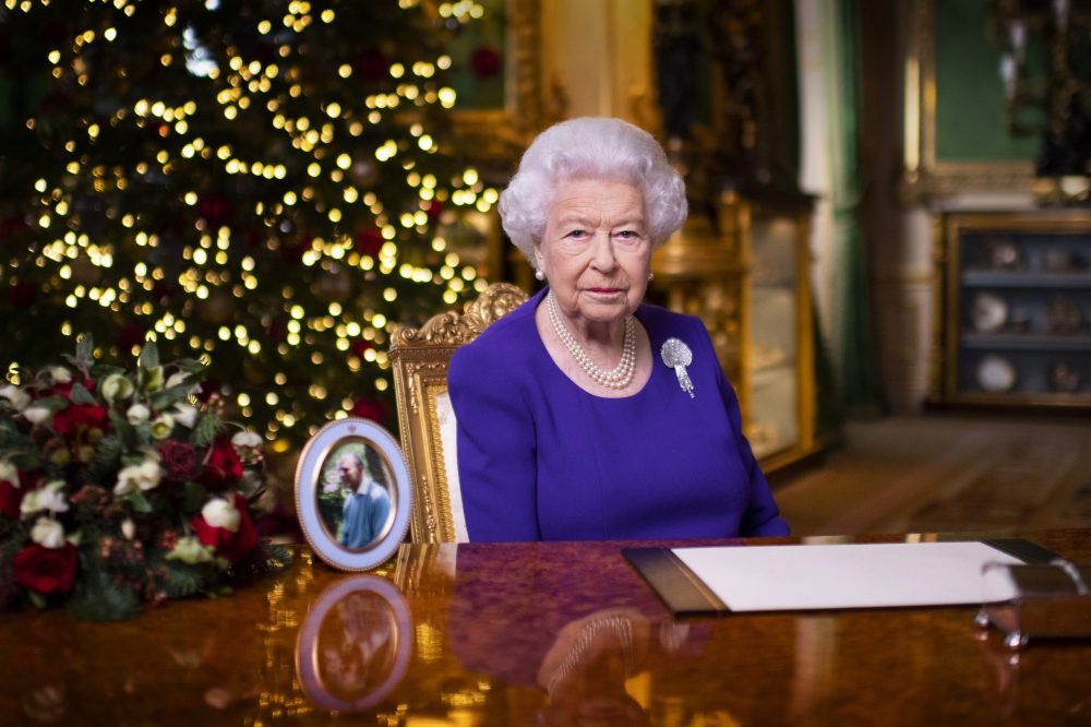 The Queen records her annual Christmas broadcast in Windsor Castle (PA Wire/Victoria Jones)
