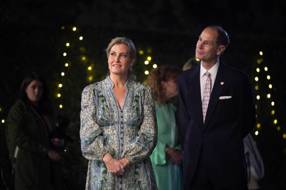 Edward and Sophie during their visit to Nepal. (Royal Family)