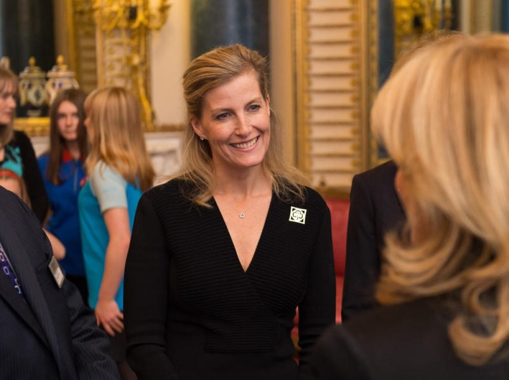 The Countess of Wessex opened a new girlguiding centre in hertfordshire. (Ian Gavan/NunnRota/Nunn Syndication/Polaris)