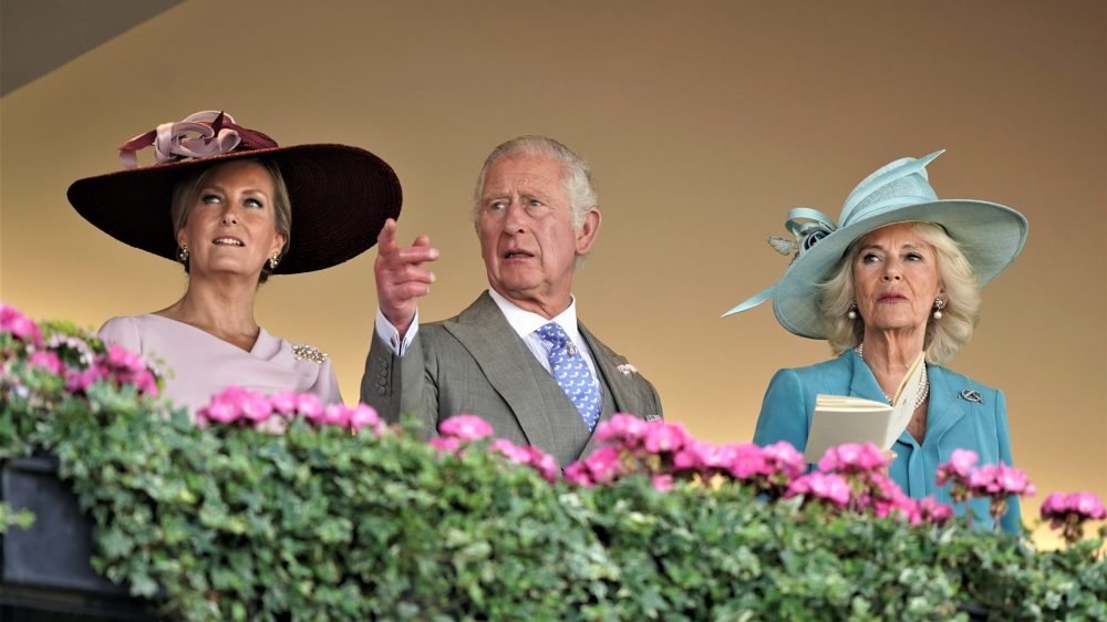 The Countess of Wessex joined her brother-in-law and sister-in-law to watch the races. (Clarence House).