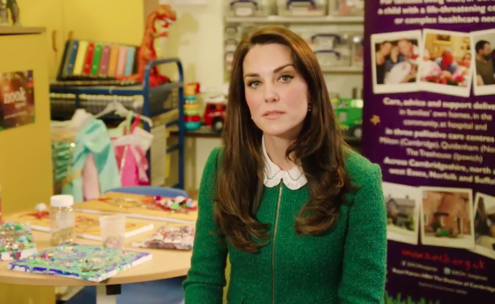 Catherine, Duchess of Cambridge speaks out in support of children's hospice week